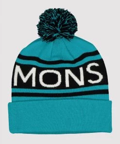 Mons Royale ACCESSORIES Pom Pom Beanie - Marina Black