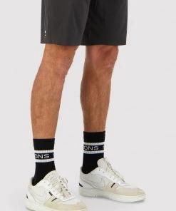 Mons Royale MEN Unisex Signature Merino Crew Sock - Black White