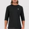 Mons Royale Tarn Merino Shift Raglan 3/4 - Black MEN