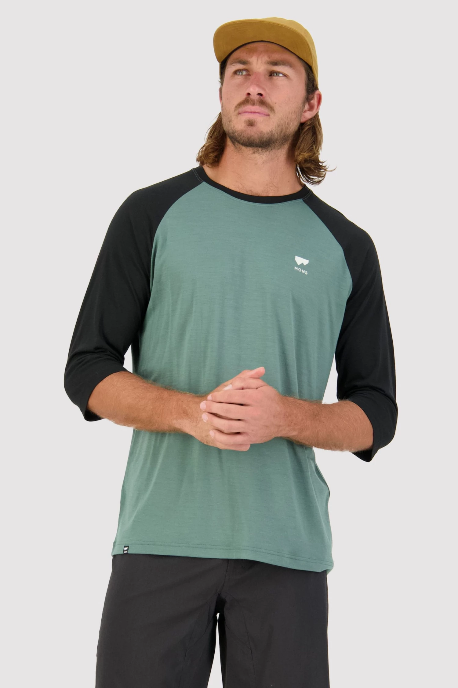 Mons Royale MEN Tarn Merino Shift Raglan 3/4 1 Mons Royale MEN Tarn Merino Shift Raglan 3/4