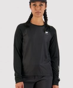 Mons Royale Tarn Merino Shift Wind Jersey - Black Bike Jerseys
